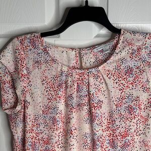 41 Hawthorn Red and Blue Speckled Blouse